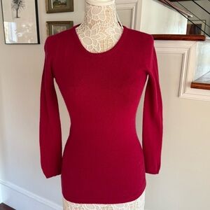 HENRI BENDEL Vintage Cashmere Crewneck Sweater Petite